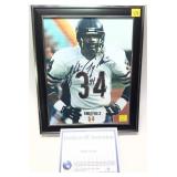 Walter Payton signed framed photograph