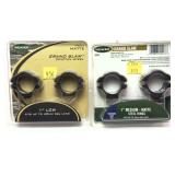Lot, 2 Weaver grand slam scope rings, new in