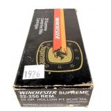 Box of .22-250 REM 52-grain hollow point BT