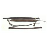 Lot: Leather Straps and Belts