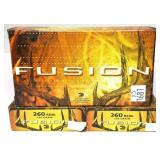 x3- Boxes of .260 REM 120-grain Federal Fusion