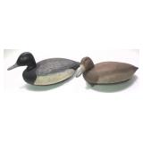 Lot: Pair of Decoys Unlimited Wooden carved