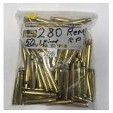 Bag of .280 Rem. brass, marked 50 pcs