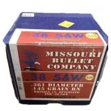 Missouri Bullet Co. .38 S&W .361 Dia 145 Gr