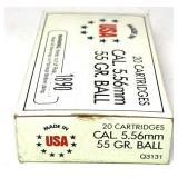 Box of 5.56mm 55-grain Ball Winchester