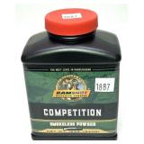 Bottle of Ramshot competition smokeless powder,