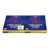 Lot, 200 CCI Magnum large pistol primers NO.