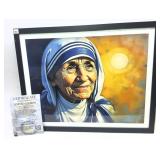 Framed Mother Theresa Limited Edition Digital