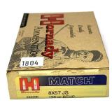 Box of 8 x 57mm JS 196-grain BTHP Hornady
