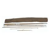3-piece wooden rod, no markings on rod
