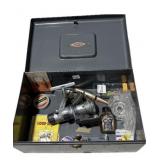 Craftsman lock box with keys with Quantum reel,