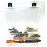 Lot: Assorted Jelly Lures in Plano Plastic Case
