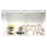 Lot: Assorted Lures Spoons in Plastic Plano Cases