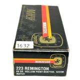 Box of .223 REM 69-grain hollow point boattail
