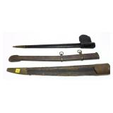 Lot: 3 Early Scabbards, around 18" each
