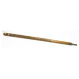 Woden carved Japan, Korea and Okinawa stick with