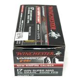 Box of .17 WIN Super Mag. polymer tip Winchester