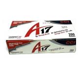Box of CCI A17 .17 HMR Varmint Tip cartridges,