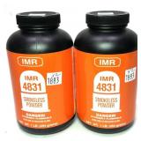x2- Bottles of IMR 4831 smokeless powder -x2