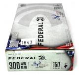 Box of .300 WIN. Mag. 150-grain Federal SP