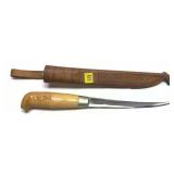 J. Martini filet knife with sheath