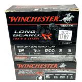 x2- Boxes of 12 Ga. 3.5" No. 5 Winchester Long