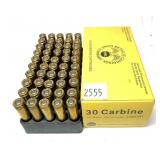 UMC .30 carbine 110 Gr. cartridges, 50 rounds