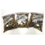 Lot: 3 bags of Military brass, each bag marked