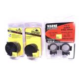 Lot, Warne 7.2/.22 series steel rings, and 2