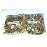 Lot: 2 bags of 9mm brass, marked 500 each