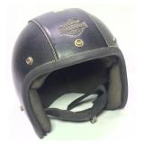 Vintage Harley-Davidson Leather Motorcycle Helmet