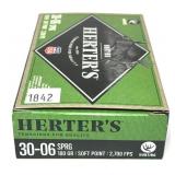 Box of .30-06 Sprg. 180-grain SP Herter