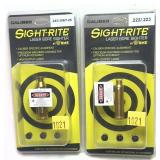 Lot: 2 Site-rite laser bore sighters, .222/.223