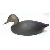 Ken Harris Black Duck Wooden Carved Duck Decoy,