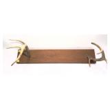 Wooden antler wall rack -