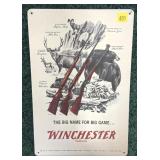 Winchester tin sign 12" x 8"