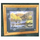 "Shades of Autumn- Oil Creek" framed signed