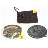 Lot: 2 NRA Belt Buckles, 2 pcs.