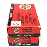 x2- Boxes of 5.45 x 39mm 60-grain lead core