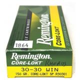 Box of .30-30 WIN. 150-grain Core-Lokt SP