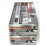 x2- Boxes of .30-30 WIN. 170-grain Winchester