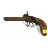 .41 Cal. Percussion SxS Pistol, 3.5" Barrels,