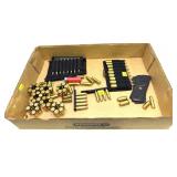 Lot: assorted cartridges in shell holders and
