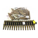 Lot: 30 cal blanks, linked and loose.