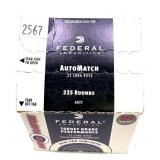 Federal .22 LR Cartridges, 325 rounds,