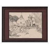 Walter Taylor signed lithograph "St. Francis