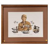 A. Taylor signed artist proof "Ken Harris