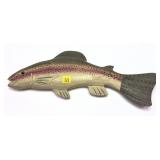 Wooden Rainbow Trout carved Fish Decoy