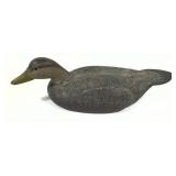 Roe Terry Black Duck Wooden carved duck decoy