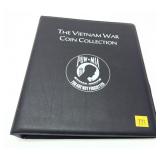 The Vietnam War Coin collection Binder  w/ 11